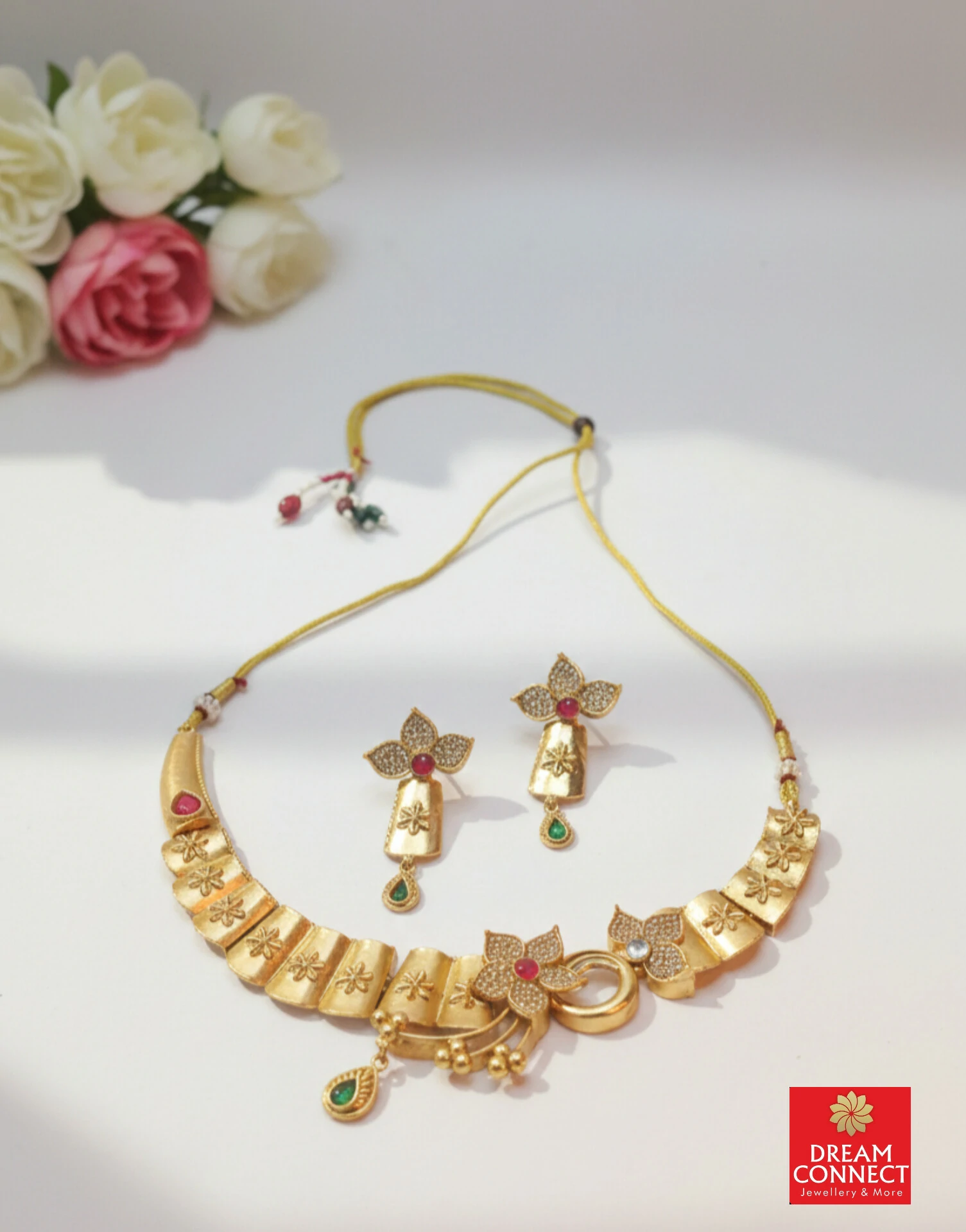 Rajwadi Choker Necklace B2122ERJN12