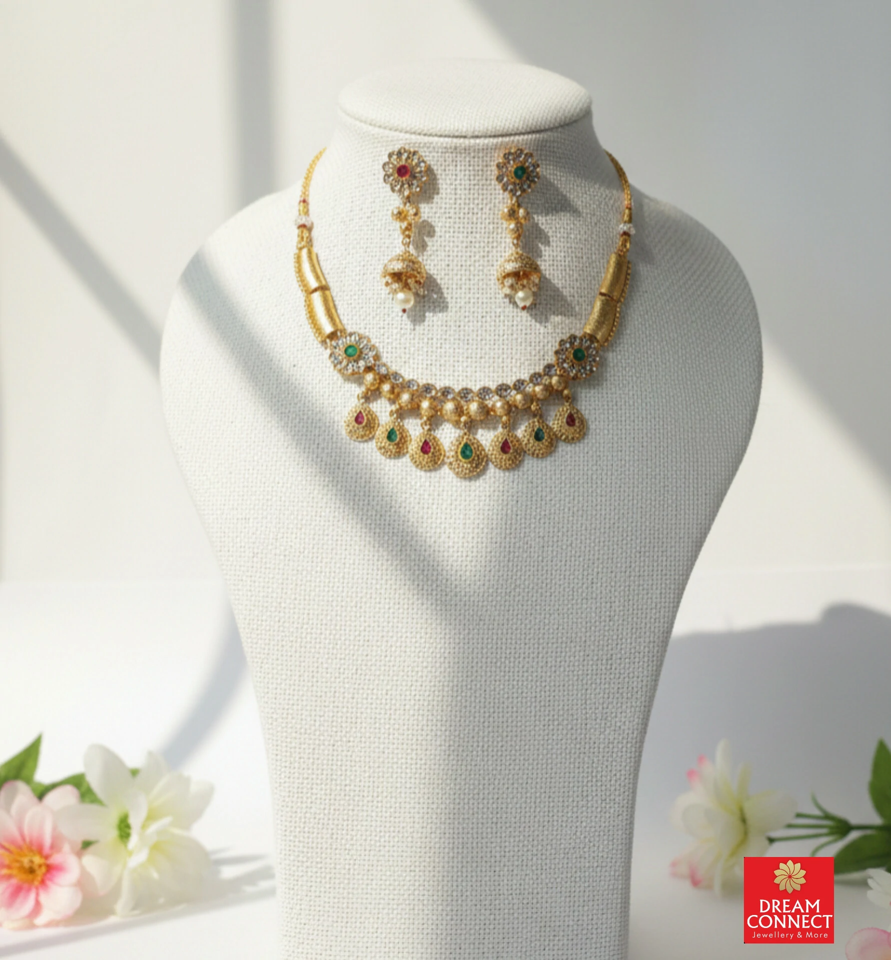 Rajwadi Choker Necklace B2122ERJN13