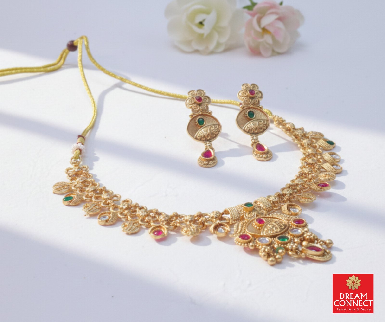 Rajwadi Choker Necklace B2212ERJN05