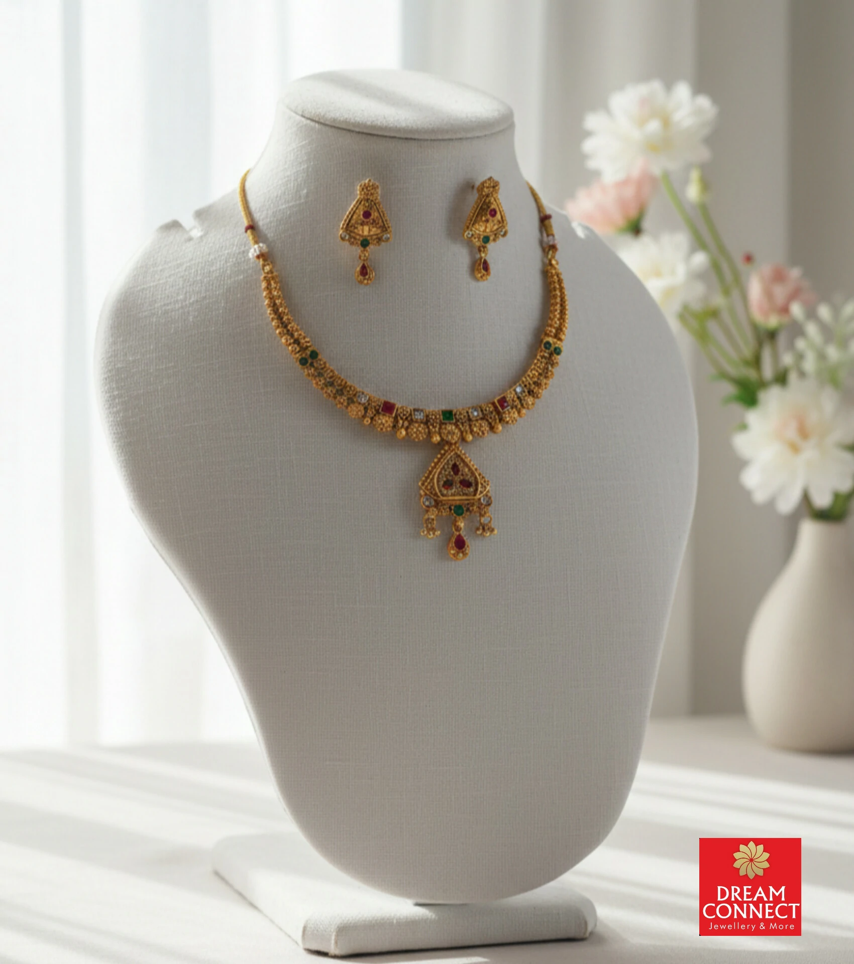 Rajwadi Choker Necklace B2212ERJN16