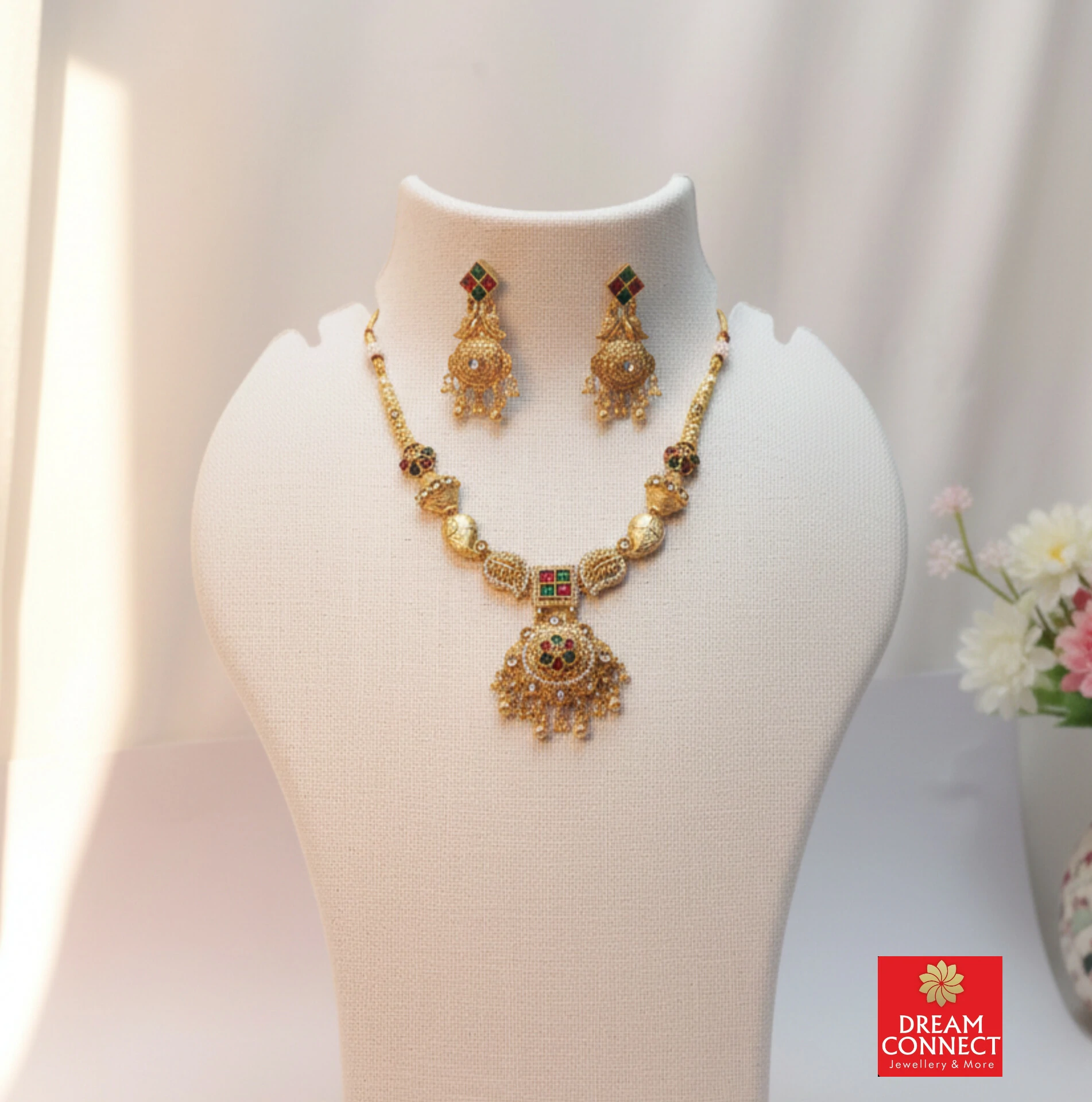 Rajwadi Choker Necklace B2212ERJN24