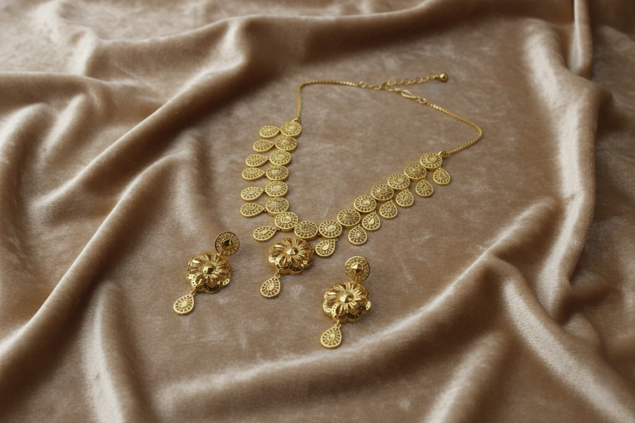 Gold Plated Necklace Set PB4 SNS1650006