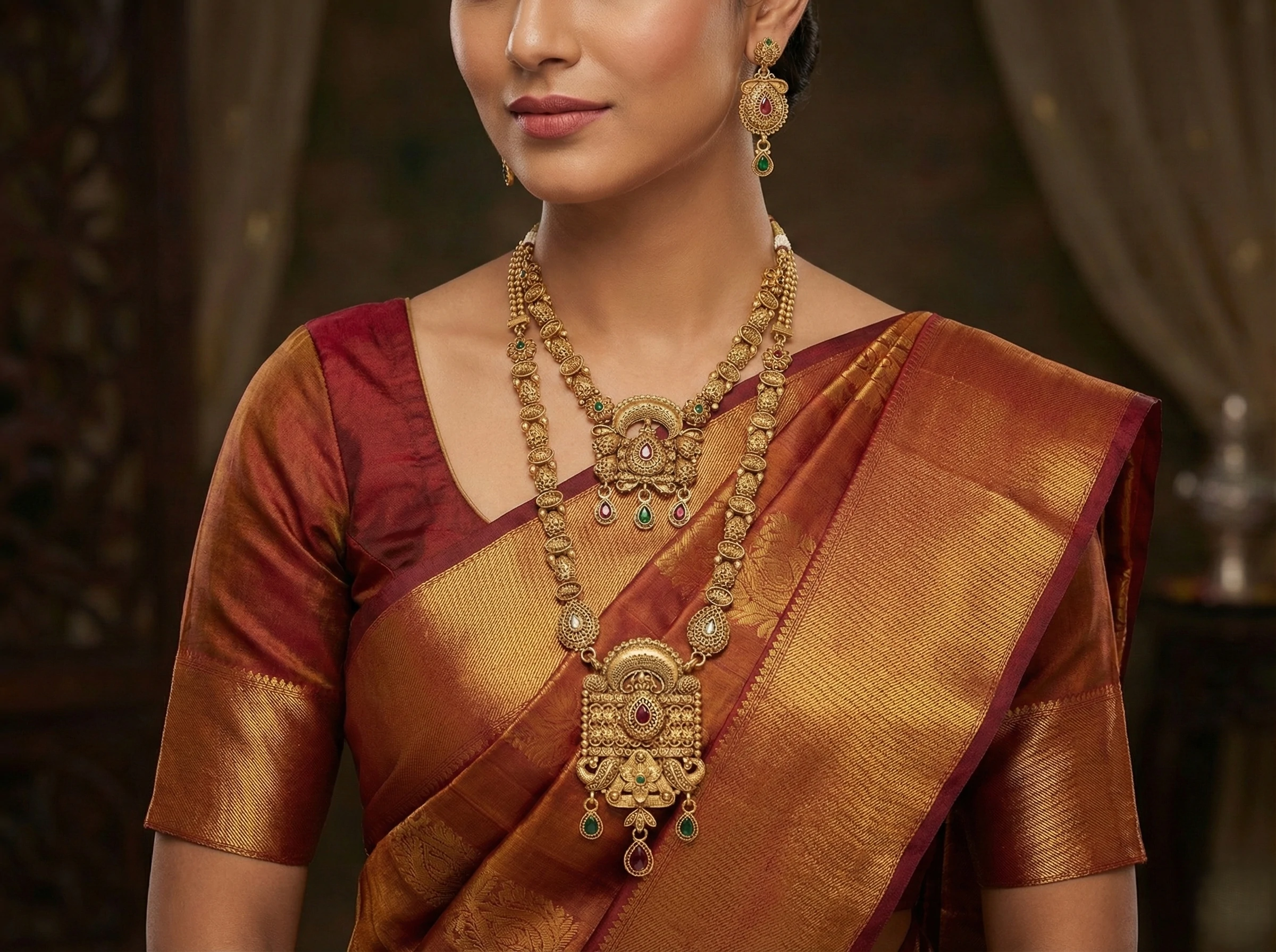 Rajwadi Necklace Set PB5 RJWDS 30