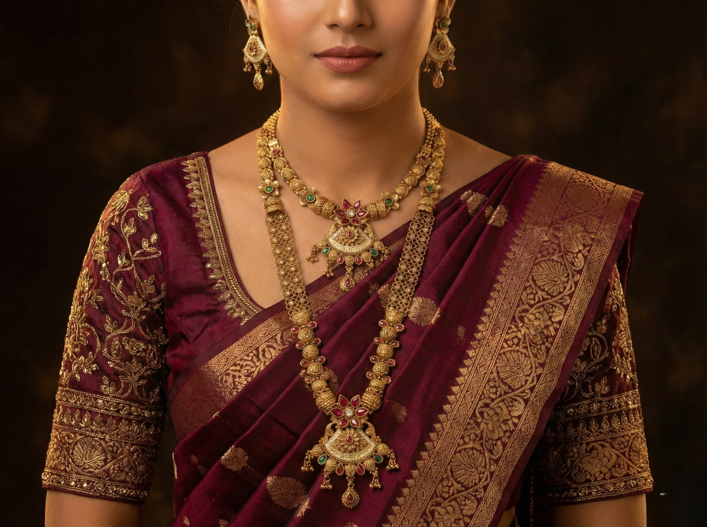 Rajwadi Necklace Set PB5 RJWDS 31